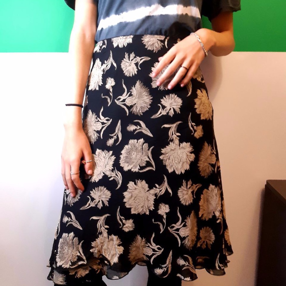 Flower Printed Skirt